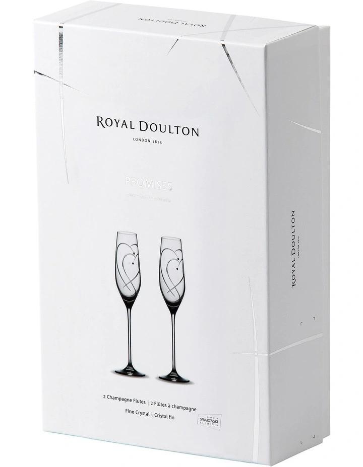 Royal Doulton Promises Two Hearts Entwined Flute 2 Pack 5 Royal Doulton Promises Two Hearts Entwined Flute 2 Pack - Image 3
