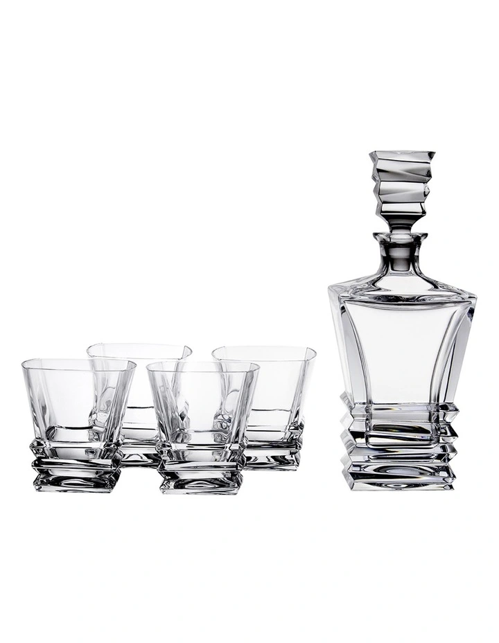 Royal Doulton Prism 5pc Decanter Set 3 Royal Doulton Prism 5pc Decanter Set