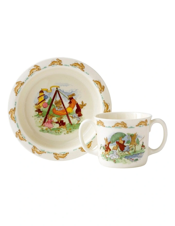 Royal Doulton Bunnykins 2pc Baby Set 3 Royal Doulton Bunnykins 2pc Baby Set