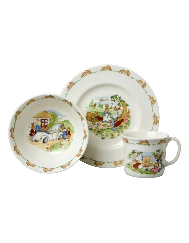 Royal Doulton Bunnykins 3pc Child Dinner Set 3 Royal Doulton Bunnykins 3pc Child Dinner Set