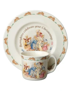 Royal Doulton Bunnykins 2pc Christening Set