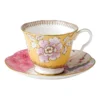 Wedgwood Butterfly Bloom Teacup & Saucer Set Yellow -Cutlery Shop 503108200 1 720x928