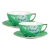 Wedgwood Jasper Conran Teacup & Saucer Set Of 2 Green -Cutlery Shop 503117830 1 720x928