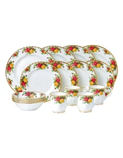 Old Country Roses 20 Piece Dinner Set