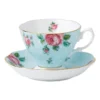 Polka Teacup & Saucer Blue -Cutlery Shop 503428420 1 720x928