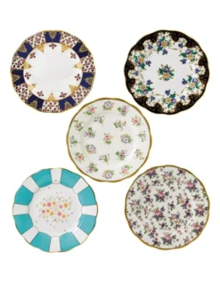 100 Years Set 5 Plates 20Cm 1900 40S
