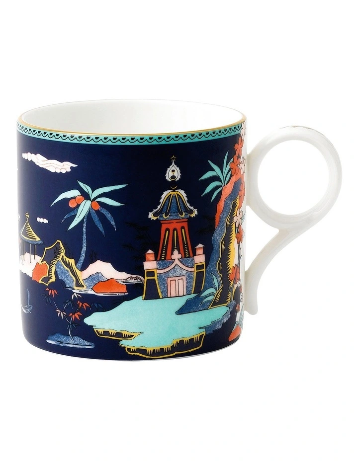 Wedgwood Wonderlust Blue Pagoda 300ml Mug Blue 3 Wedgwood Wonderlust Blue Pagoda 300ml Mug Blue