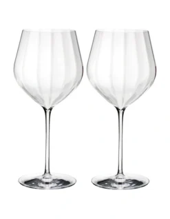 Waterford Elegance Optic Big Red Set Of 2 Wine Glass