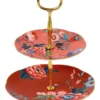 Wedgwood Paeonia Blush 2 Tiered Cake Stand