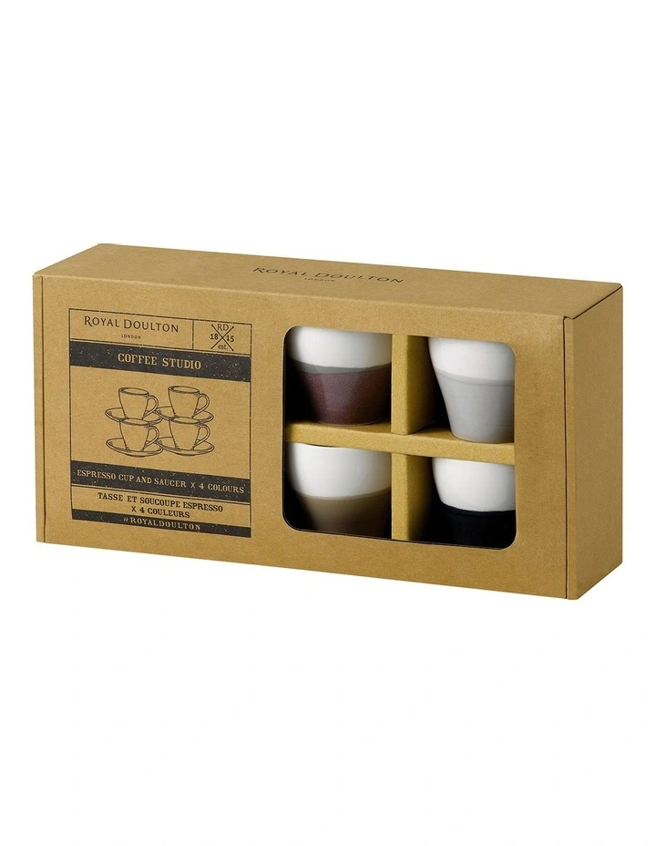 Royal Doulton Coffee Studio 4 Piece Espresso Cup & Saucer Set 4 Royal Doulton Coffee Studio 4 Piece Espresso Cup & Saucer Set - Image 2