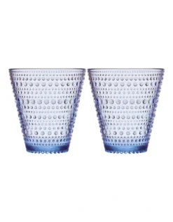 Iittala Kastehelmi Set Of 2 Tumbler Aqua