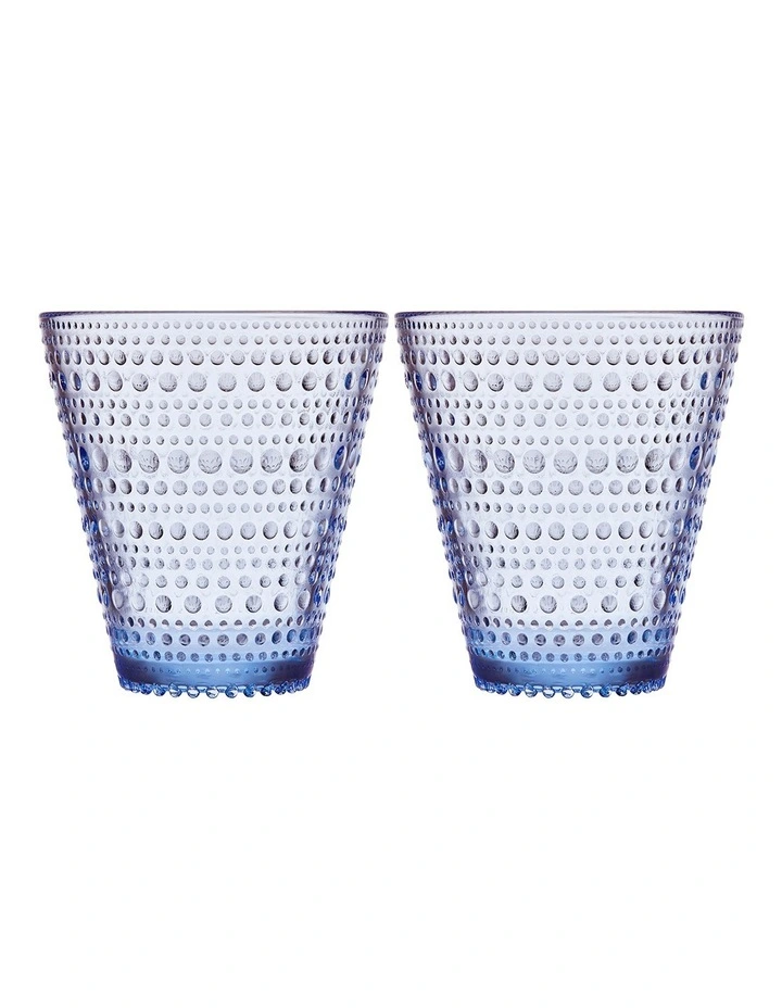 Iittala Kastehelmi Set Of 2 Tumbler Aqua 3 Iittala Kastehelmi Set Of 2 Tumbler Aqua