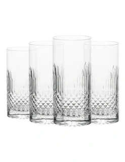 Luigi Bormioli Diamante Set Of 4 480ml Beverage Glass -Cutlery Shop 707311630 3 720x928