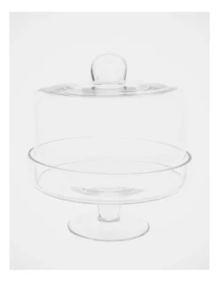 Heritage Evelyn Glass Cake Dome And Stand