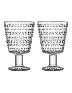 Iittala Kastehelmi Set Of 2 Universal Glass Clear