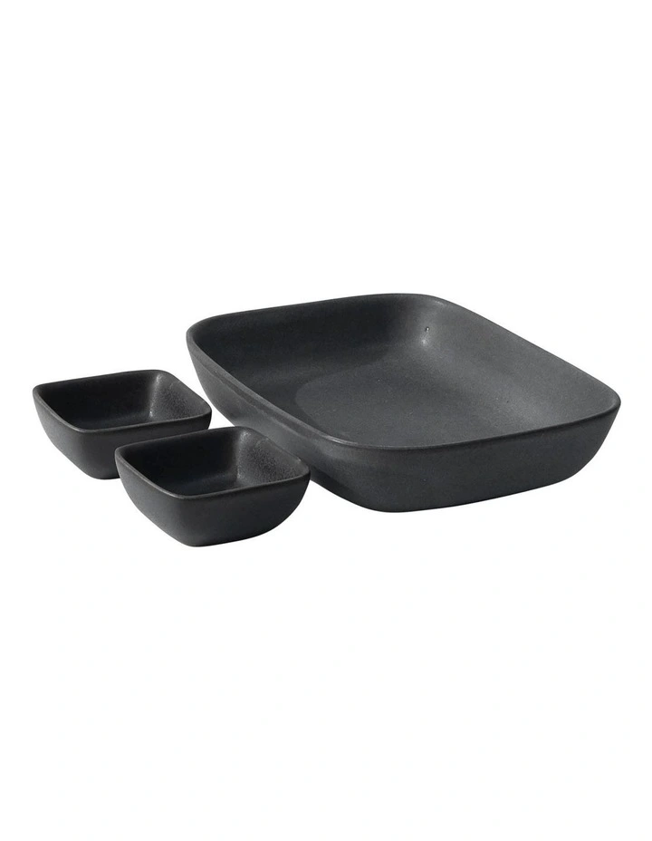 Major 3 Piece Serving Set Black 3 Major 3 Piece Serving Set Black