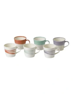 Royal Doulton 1815 BOLD 450ml Set Of 6 Grande Mug Multicolour