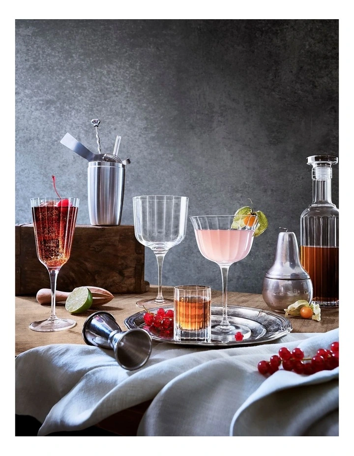 Luigi Bormioli Bach Set Of 4 Vintage Cocktail Glass 4 Luigi Bormioli Bach Set Of 4 Vintage Cocktail Glass - Image 2