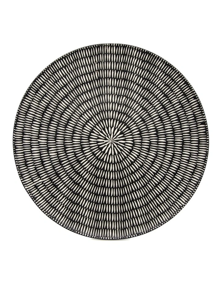 Osaka 35cm Round Platter Black/White 3 Osaka 35cm Round Platter Black/White