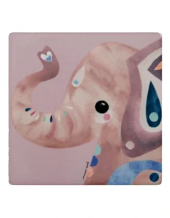 Maxwell & Williams Pete Cromer Wildlife Ceramic 9.5cm Elephant Square Coaster