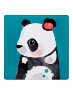 Maxwell & Williams Pete Cromer Wildlife Ceramic 9.5cm Panda Square Coaster