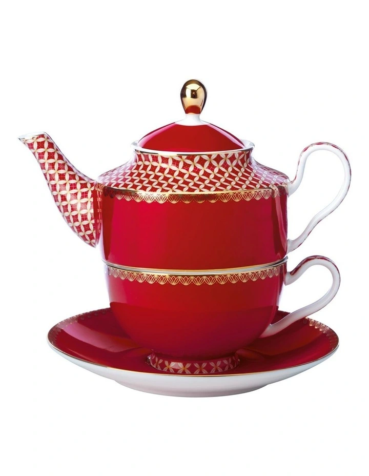 Maxwell & Williams Teas & C's Classic 380ml Teapot Tea For One With Infuser Red 3 Maxwell & Williams Teas & C's Classic 380ml Teapot Tea For One With Infuser Red