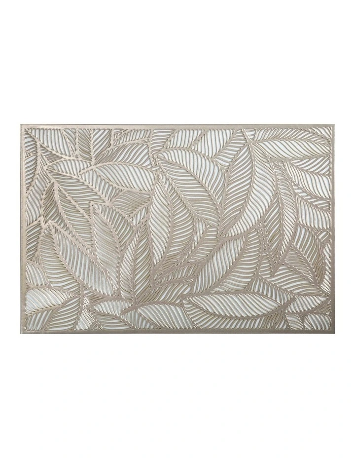 Maxwell & Williams Table Accents 45x30cm Leaf Cut-Out Placemat Gold 3 Maxwell & Williams Table Accents 45x30cm Leaf Cut-Out Placemat Gold