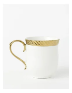 Heritage Gold Rope Mug White/Gold