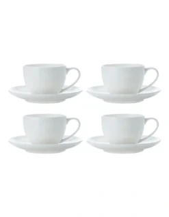 Maxwell & Williams Cashmere Round Demi Cup 100ML & Saucer Set Of 4