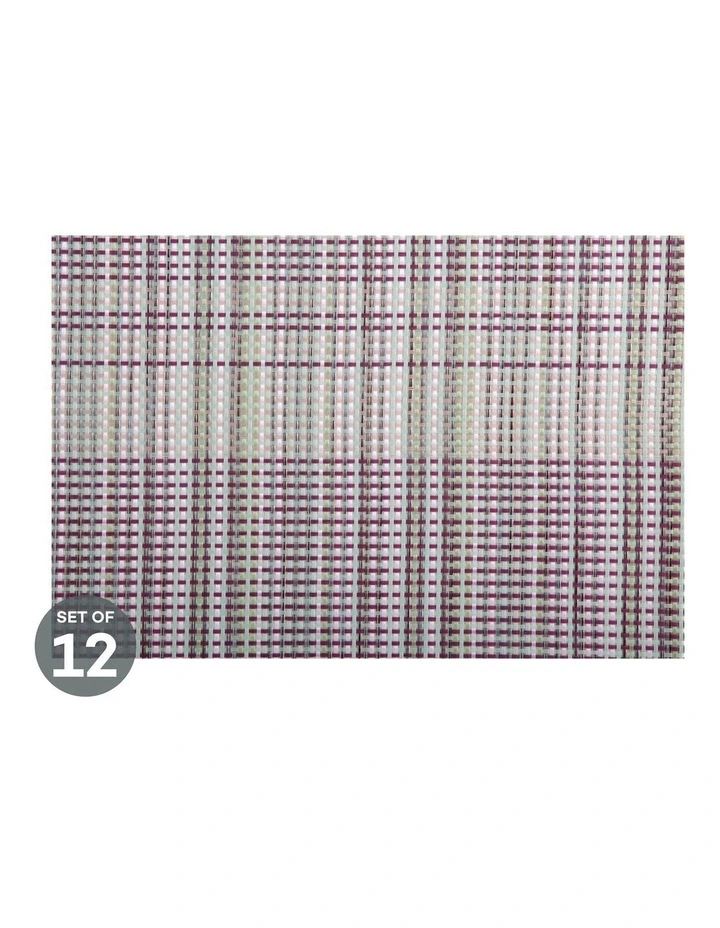 Maxwell & Williams Placemat 45x30cm Woven Aubergine Set Of 12 3 Maxwell & Williams Placemat 45x30cm Woven Aubergine Set Of 12