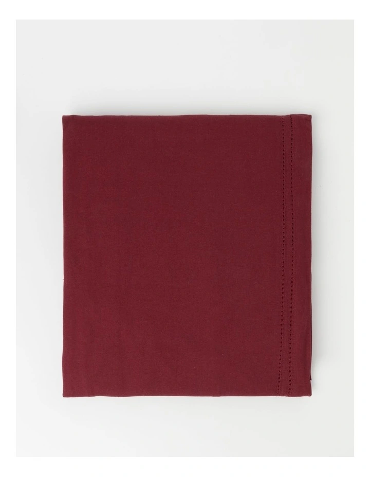 Heritage Elizabeth Hemstitch Tablecloth Berry 3 Heritage Elizabeth Hemstitch Tablecloth Berry