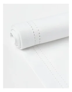 Heritage Elizabeth Hemstitch Table Runner In White -Cutlery Shop 802174150 3 720x928