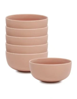 Hue Cereal Bowl Blush Set Of 6 14cm