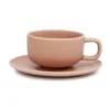 Hue 200ml Tea Cup & Saucer Set Blush