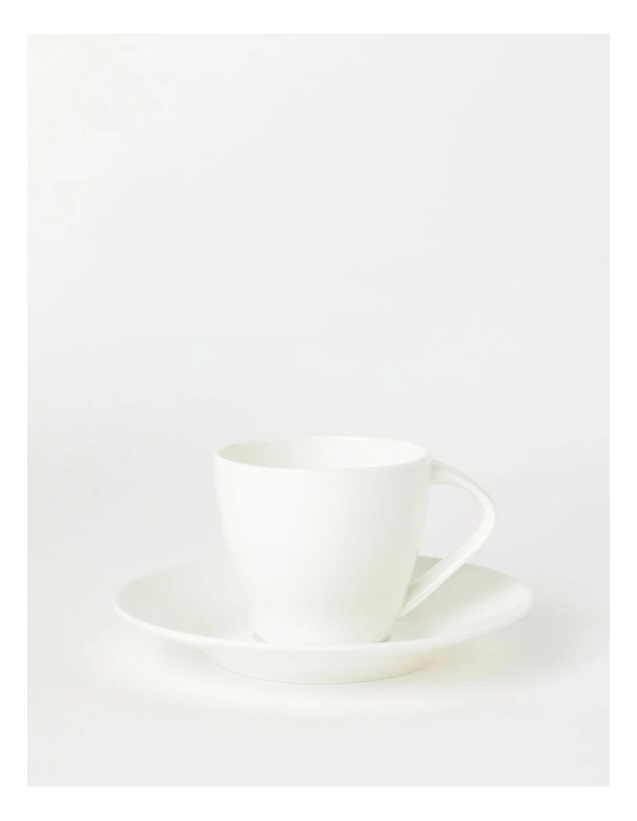 Studio Tea Cup & Saucer Plain White 3 Studio Tea Cup & Saucer Plain White