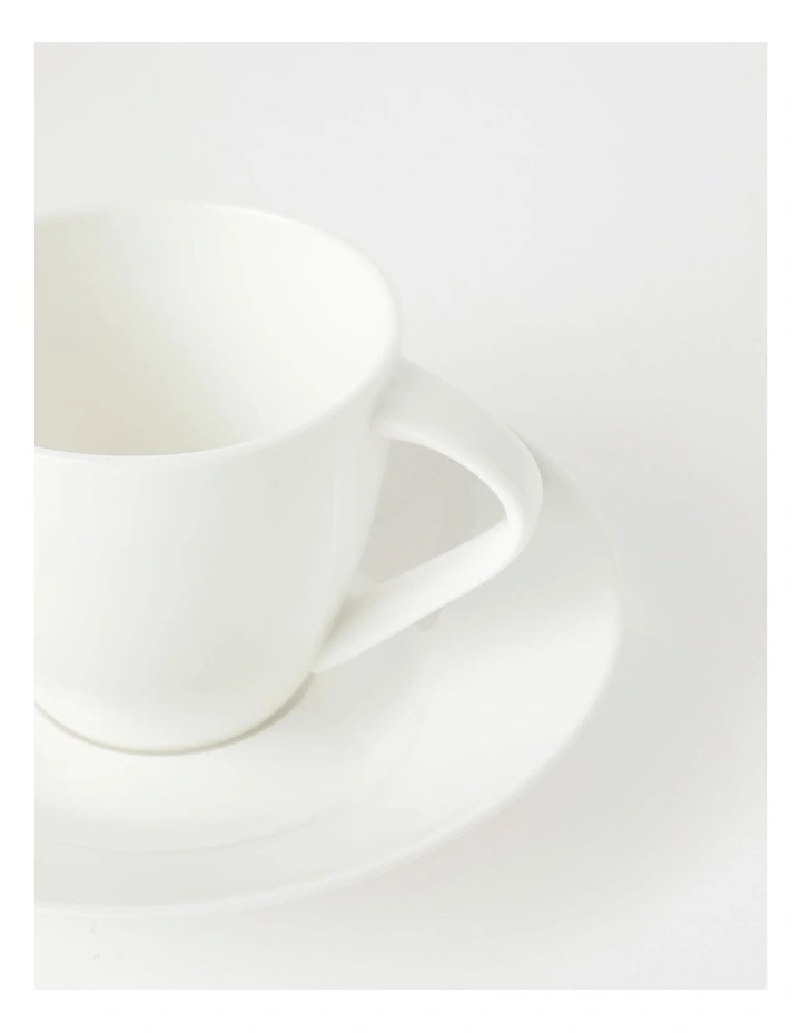 Studio Tea Cup & Saucer Plain White 4 Studio Tea Cup & Saucer Plain White - Image 2