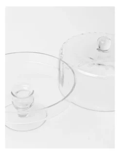Heritage Ribbed Cake Dome And Stand 25.5x25cm -Cutlery Shop 829002880 3 720x928