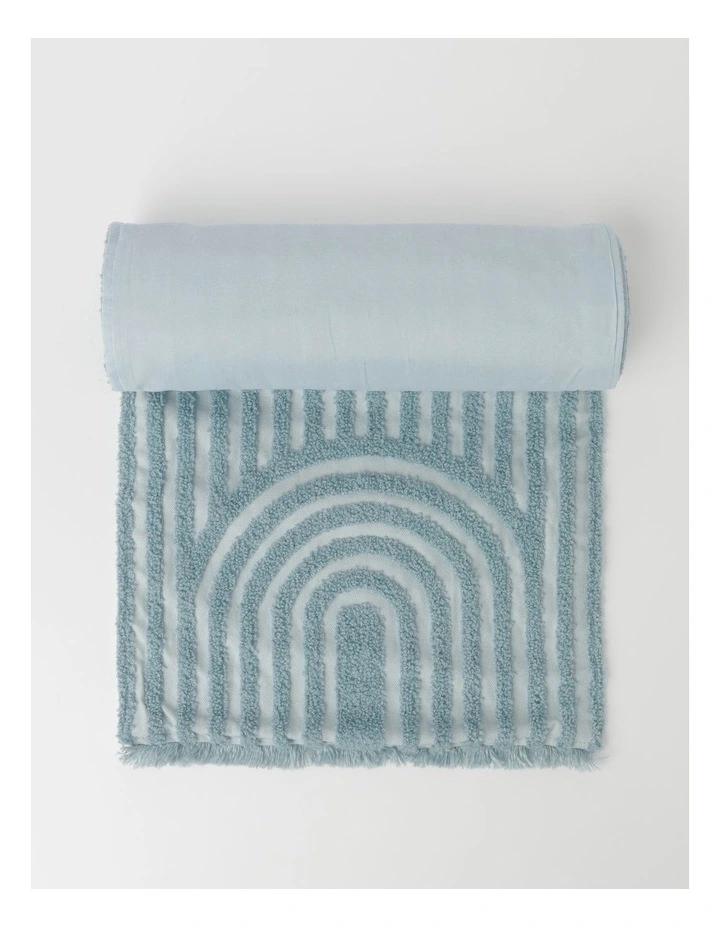 Arch Jacquard Table Runner Spa Blue 3 Arch Jacquard Table Runner Spa Blue