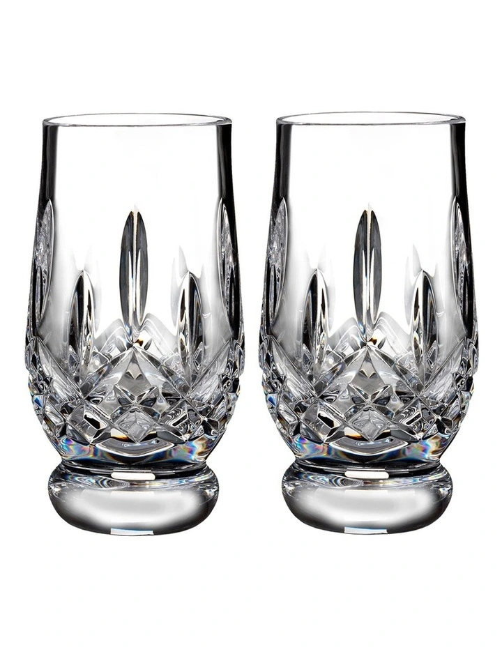 Waterford Lismore Footed Tumbler Pair 3 Waterford Lismore Footed Tumbler Pair
