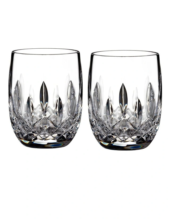 Waterford Lismore Connoisseur Round Tumbler Pair 3 Waterford Lismore Connoisseur Round Tumbler Pair