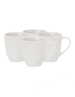 Napier Mug Set 330ml Set Of 4 New White