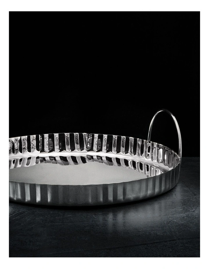 Parker Round Bar Tray With Handles 33cm 4 Parker Round Bar Tray With Handles 33cm - Image 2