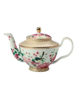 Maxwell & Williams Teas & C's Silk Road Teapot With Infuser 500ML White Gift Boxed