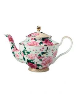 Maxwell & Williams Teas & C's Silk Road Teapot With Infuser 1lt White Gift Boxed