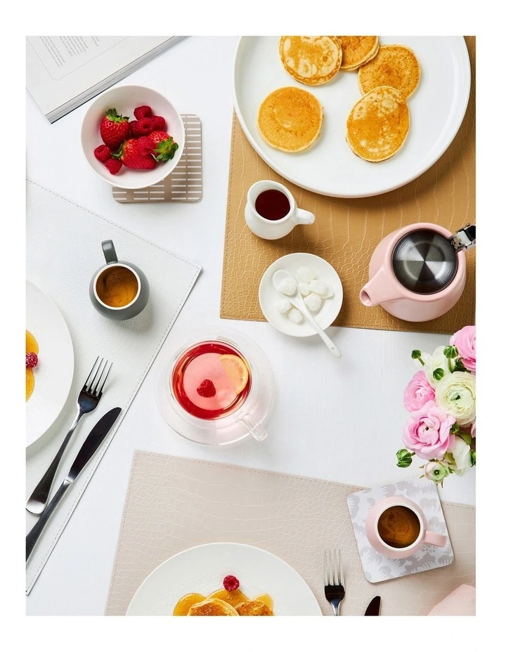 Maxwell & Williams Table Accents Leather Look Alligator Placemat 43x30cm In Black 4 Maxwell & Williams Table Accents Leather Look Alligator Placemat 43x30cm In Black - Image 2