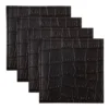 Maxwell & Williams Table Accents Leather Look Alligator Coaster Set Of 4 Black 1 Maxwell & Williams Table Accents Leather Look Alligator Coaster Set Of 4 Black -Cutlery Shop 859789270 1 720x928