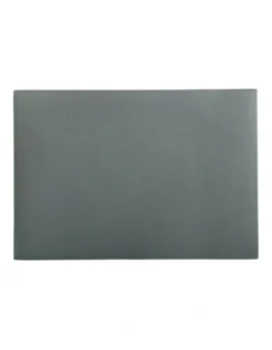 Maxwell & Williams Table Accents Leather Look Cowhide Placemat 43x30cm Grey