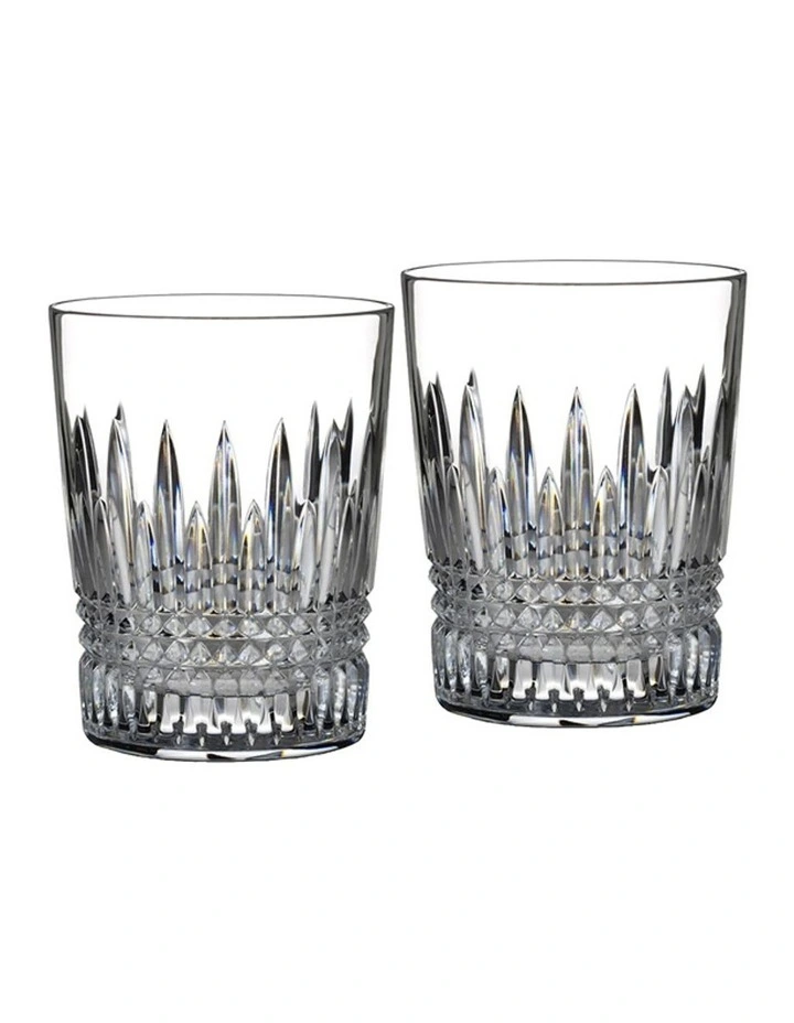 Waterford Lismore Diamond DOF 355ml Pair 3 Waterford Lismore Diamond DOF 355ml Pair