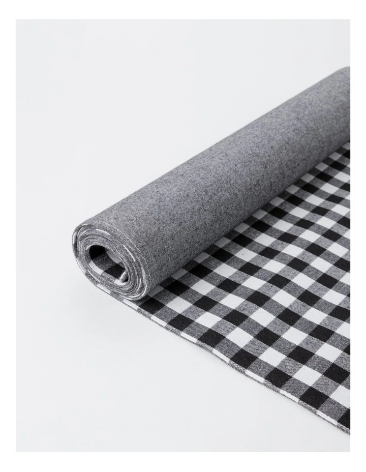 Heritage Gingham Runner In Black 4 Heritage Gingham Runner In Black - Image 2