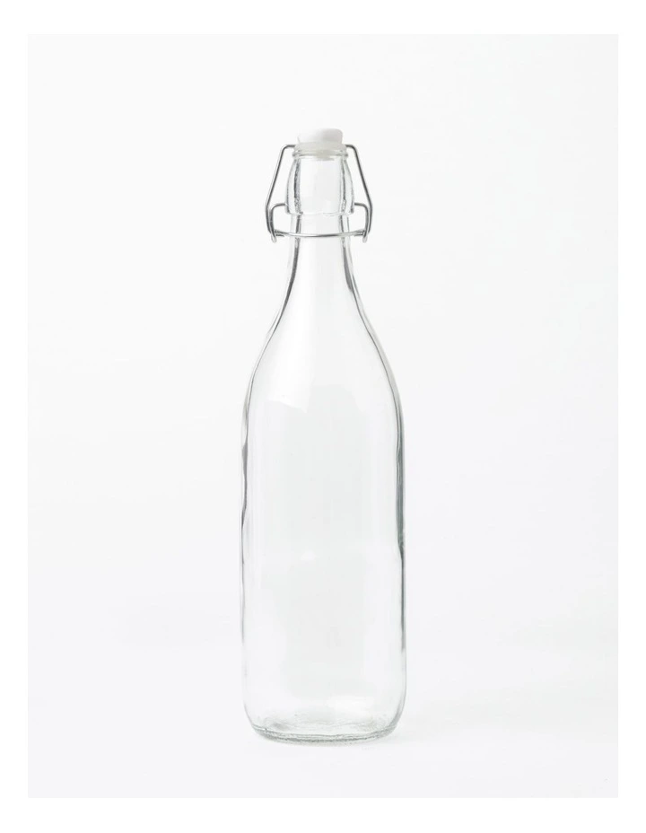 Glass 1L Bottle Clear 3 Glass 1L Bottle Clear